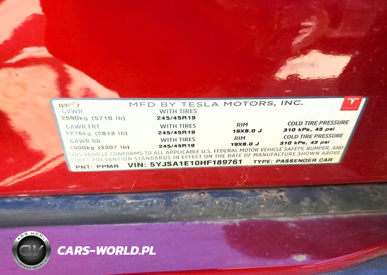 2017 Tesla Model S VIN:5YJSA1E10HF189761 - 12