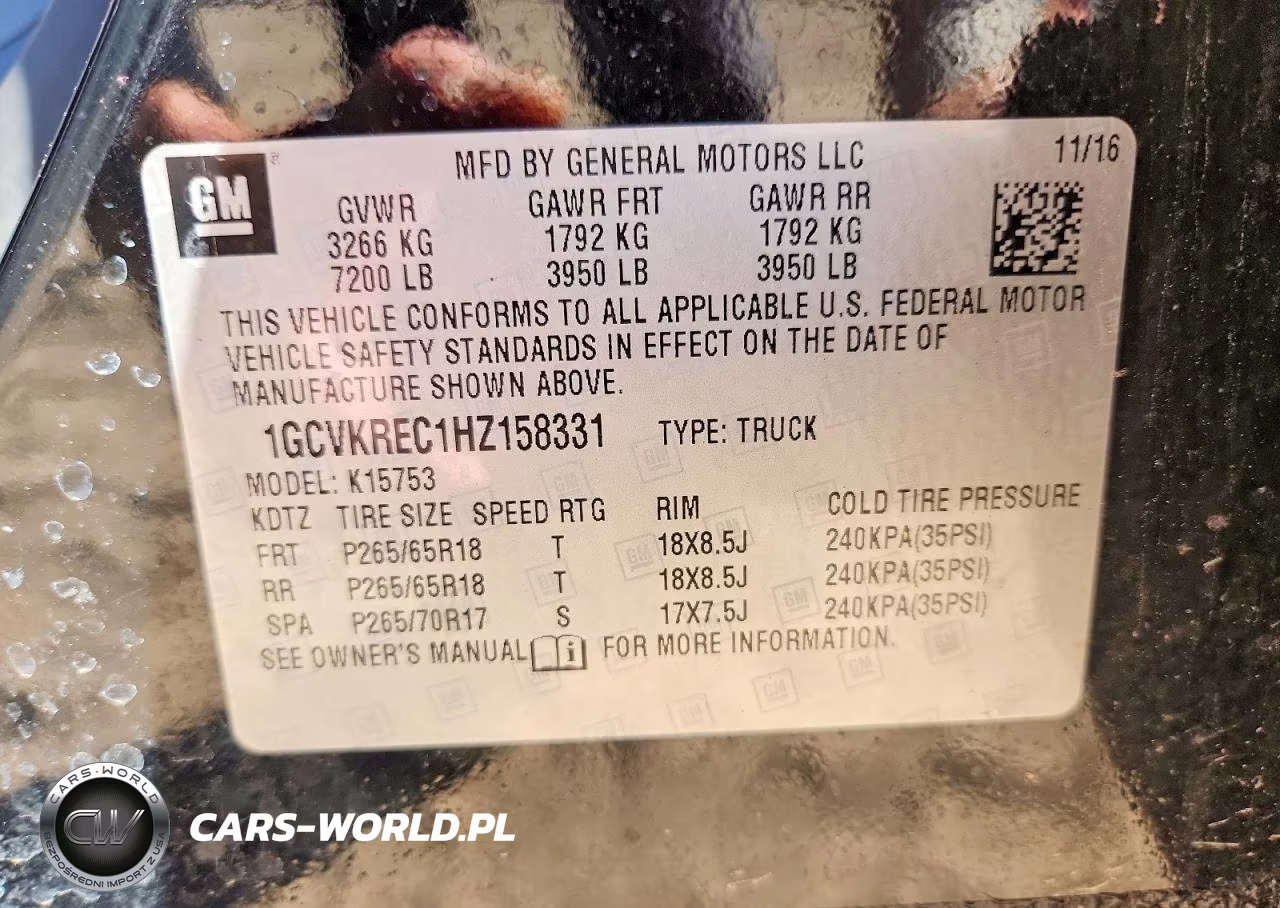 2017 Chevrolet Silverado K1500 Lt VIN:1GCVKREC1HZ158331 - 12
