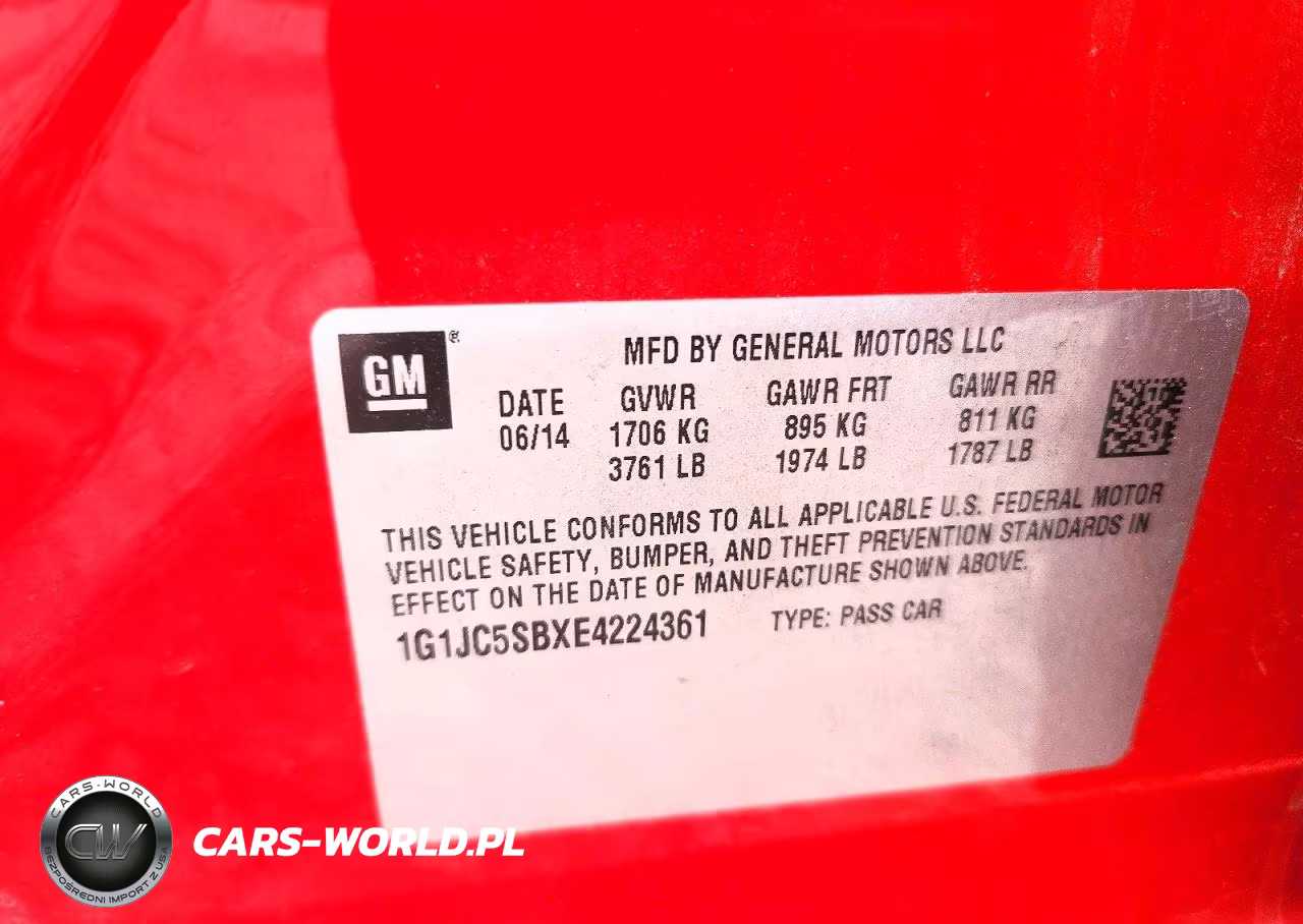 2014 Chevrolet Sonic Lt VIN:1G1JC5SBXE4224361 - 12