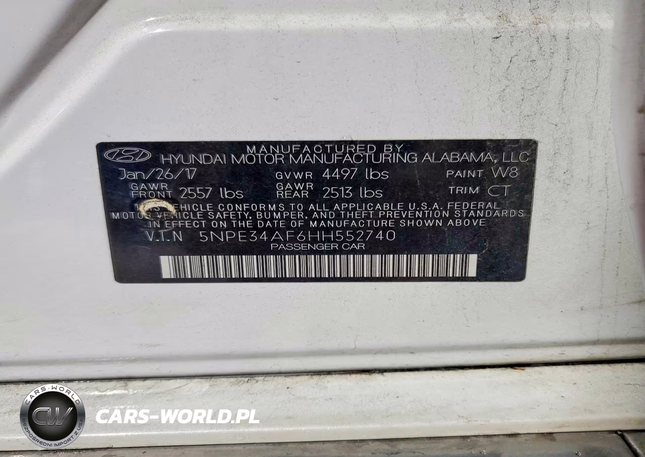 2017 Hyundai Sonata Sport VIN:5NPE34AF6HH552740 - 12