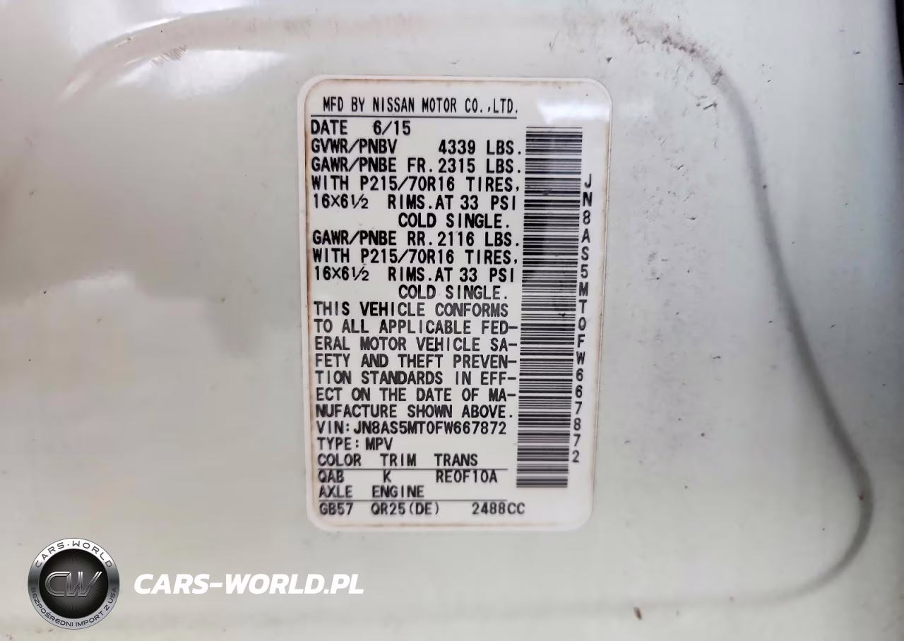 2015 Nissan Rogue Select S VIN:JN8AS5MT0FW667872 - 13