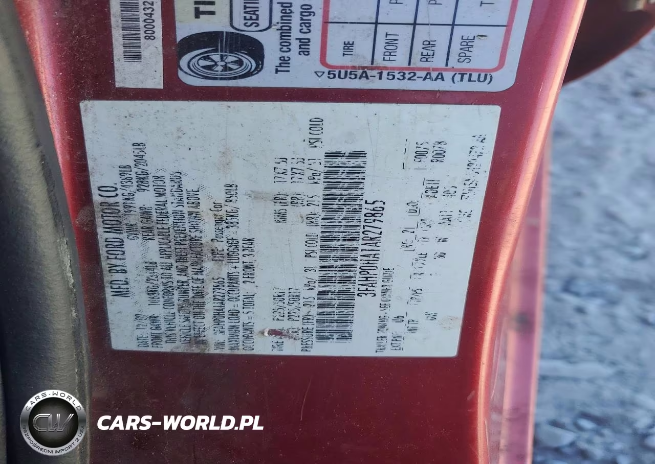 2010 Ford Fusion Se VIN:3FAHP0HA1AR279865 - 12