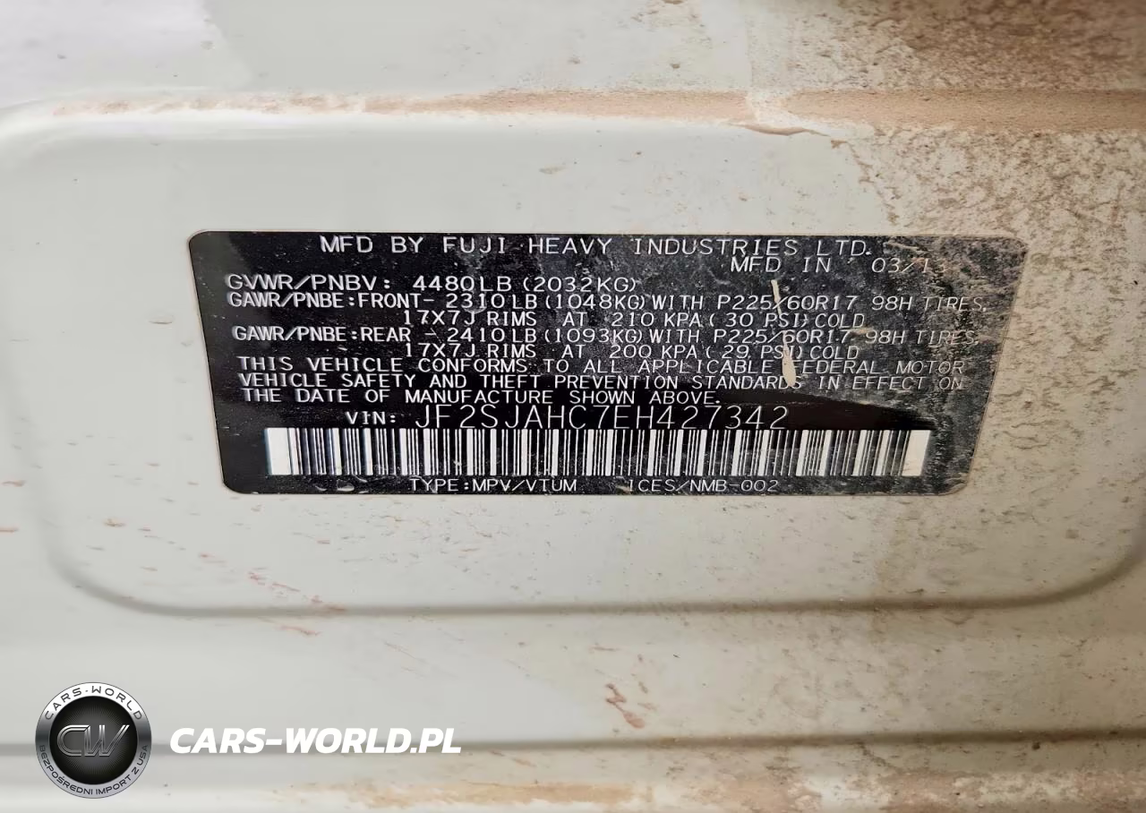 2014 Subaru Forester 2.5I Limited VIN:JF2SJAHC7EH427342 - 12