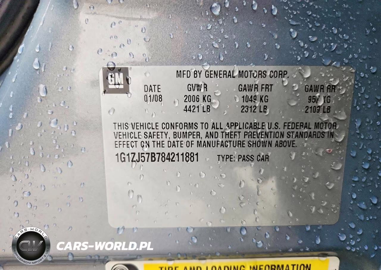 2008 Chevrolet Malibu 2Lt VIN:1G1ZJ57B784211881 - 12