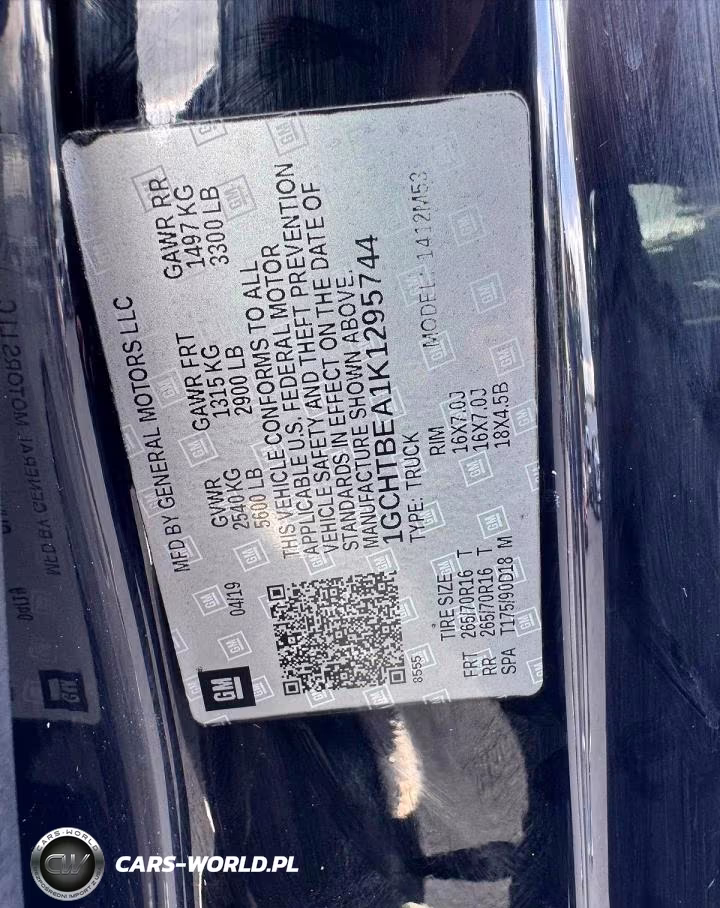 2019 Chevrolet Colorado VIN:1GCHTBEA1K1295744 - 12