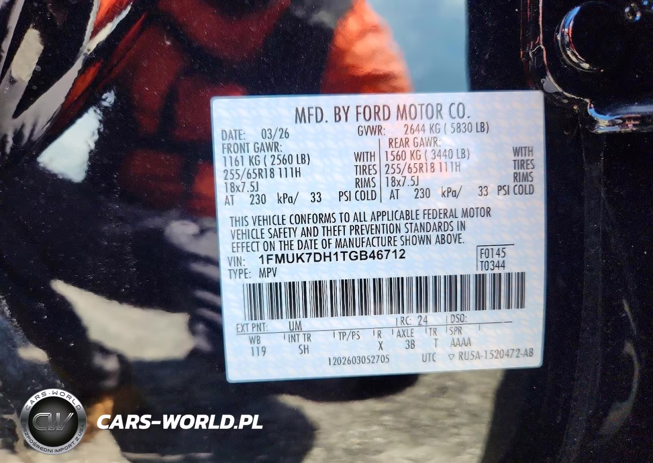 2026 Ford Explorer Active VIN:1FMUK7DH1TGB46712 - 14