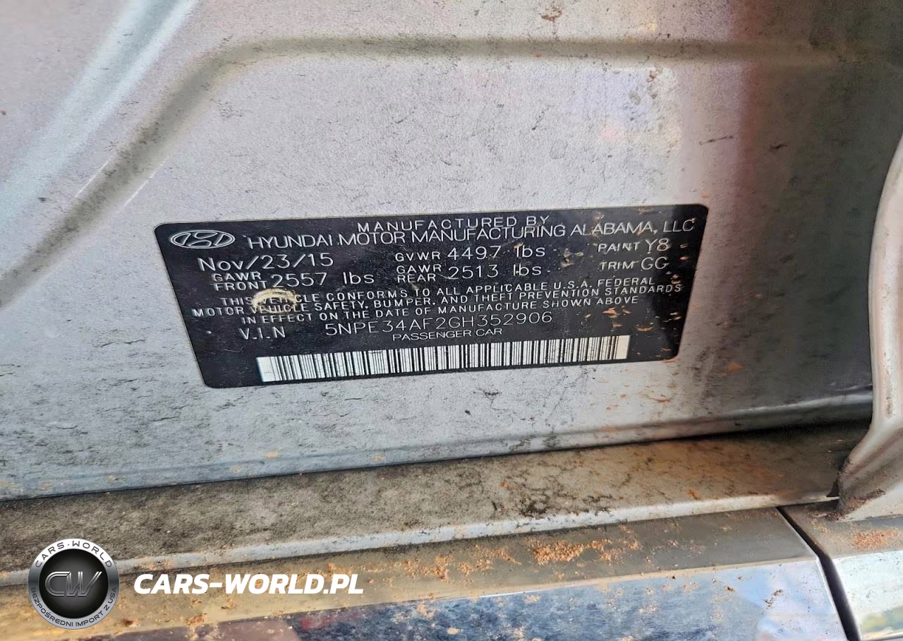 2016 Hyundai Sonata Sport VIN:5NPE34AF2GH352906 - 12