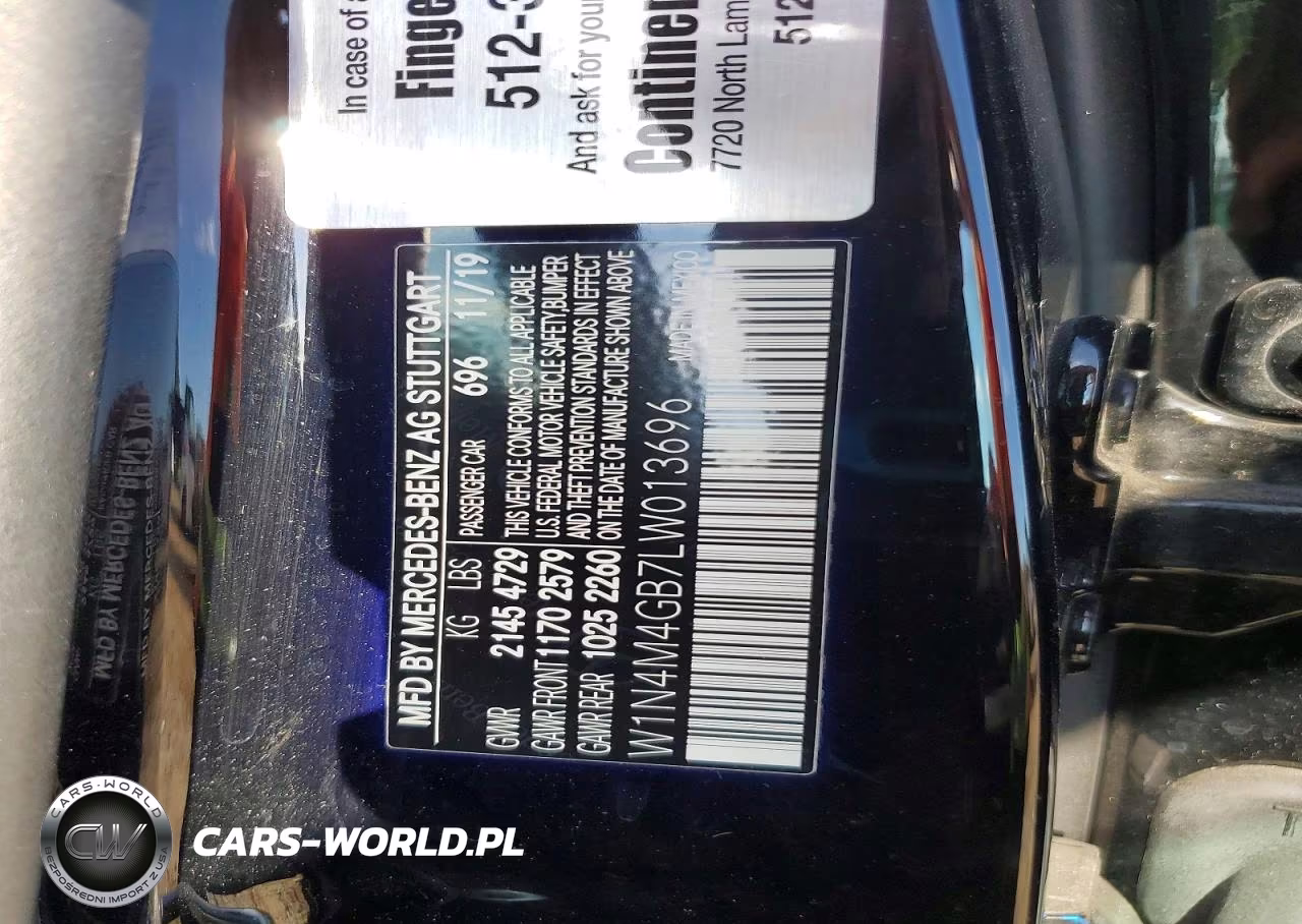 2020 Mercedes-Benz Glb 250 VIN:W1N4M4GB7LW013696 - 13