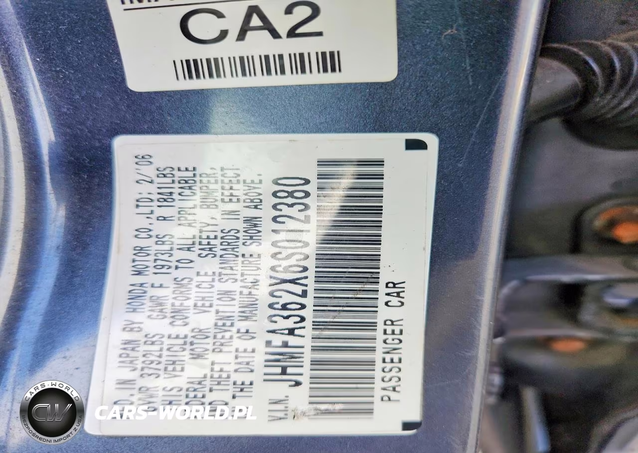 2006 Honda Civic Hybrid VIN:JHMFA362X6S012380 - 12