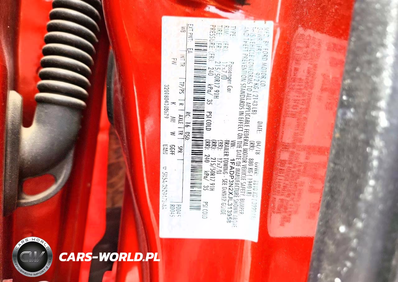 2018 Ford Focus Titanium VIN:1FADP3N2XJL313958 - 12