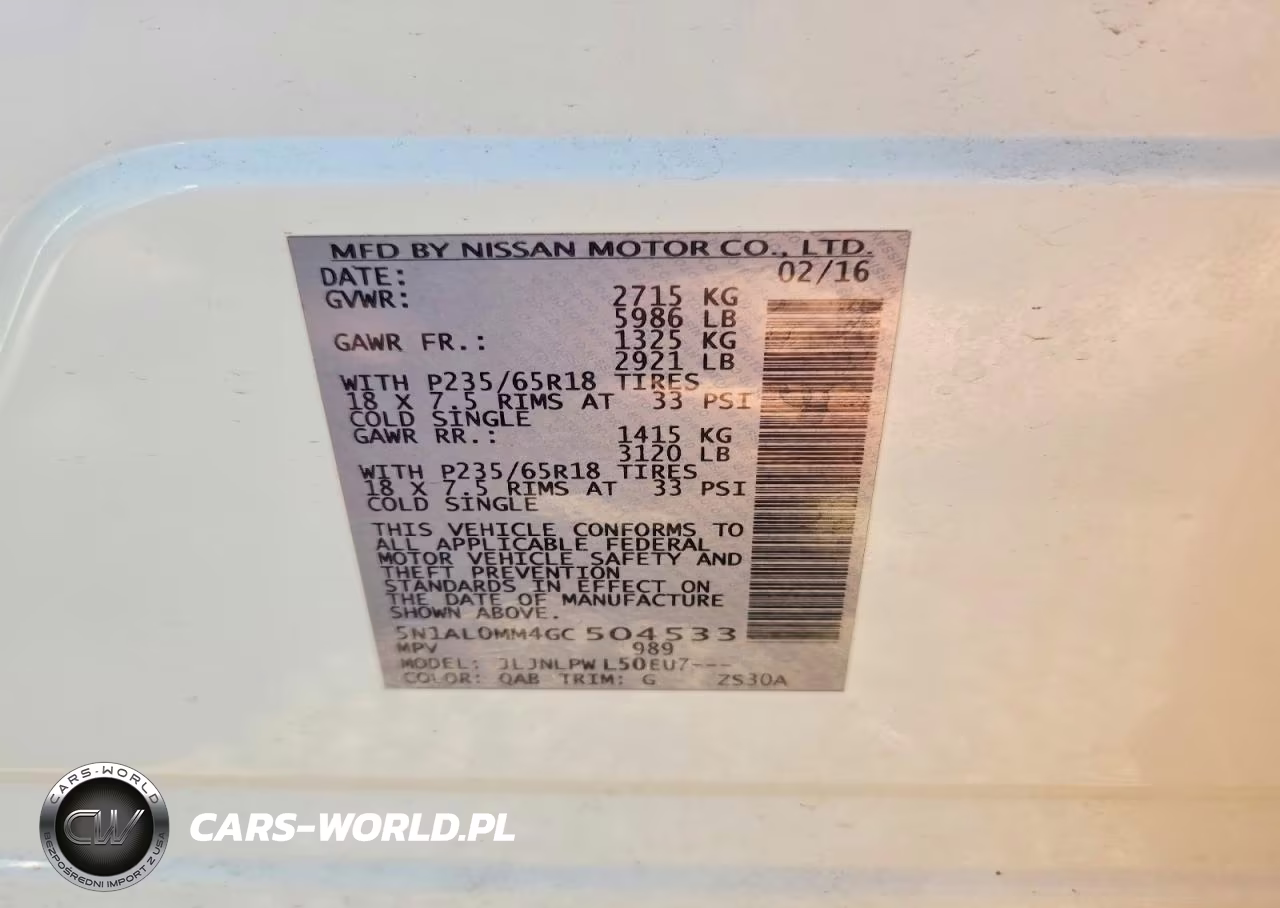 2016 Infiniti Qx60 Base VIN:5N1AL0MM4GC504533 - 13