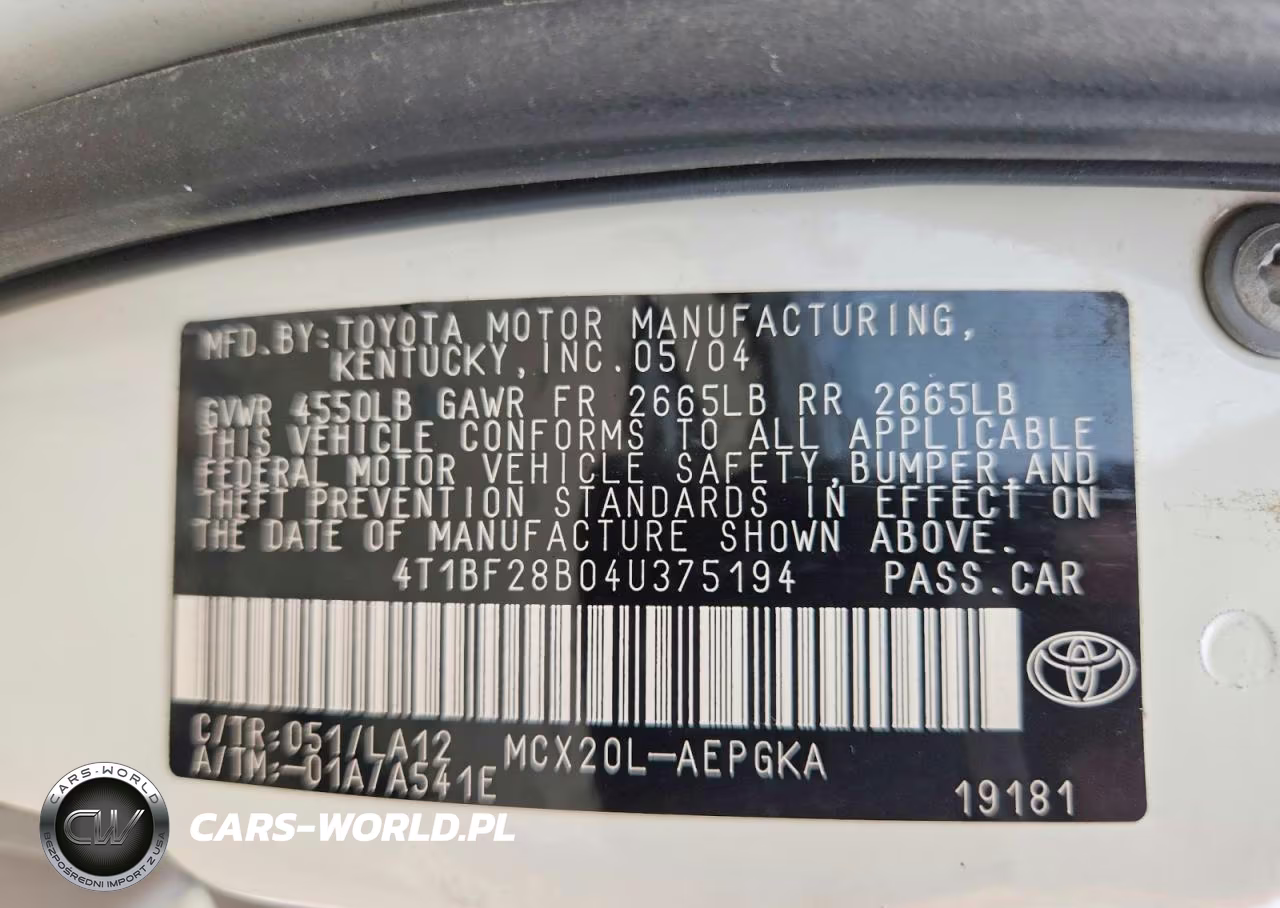 2004 Toyota Avalon Xls VIN:4T1BF28B04U375194 - 12