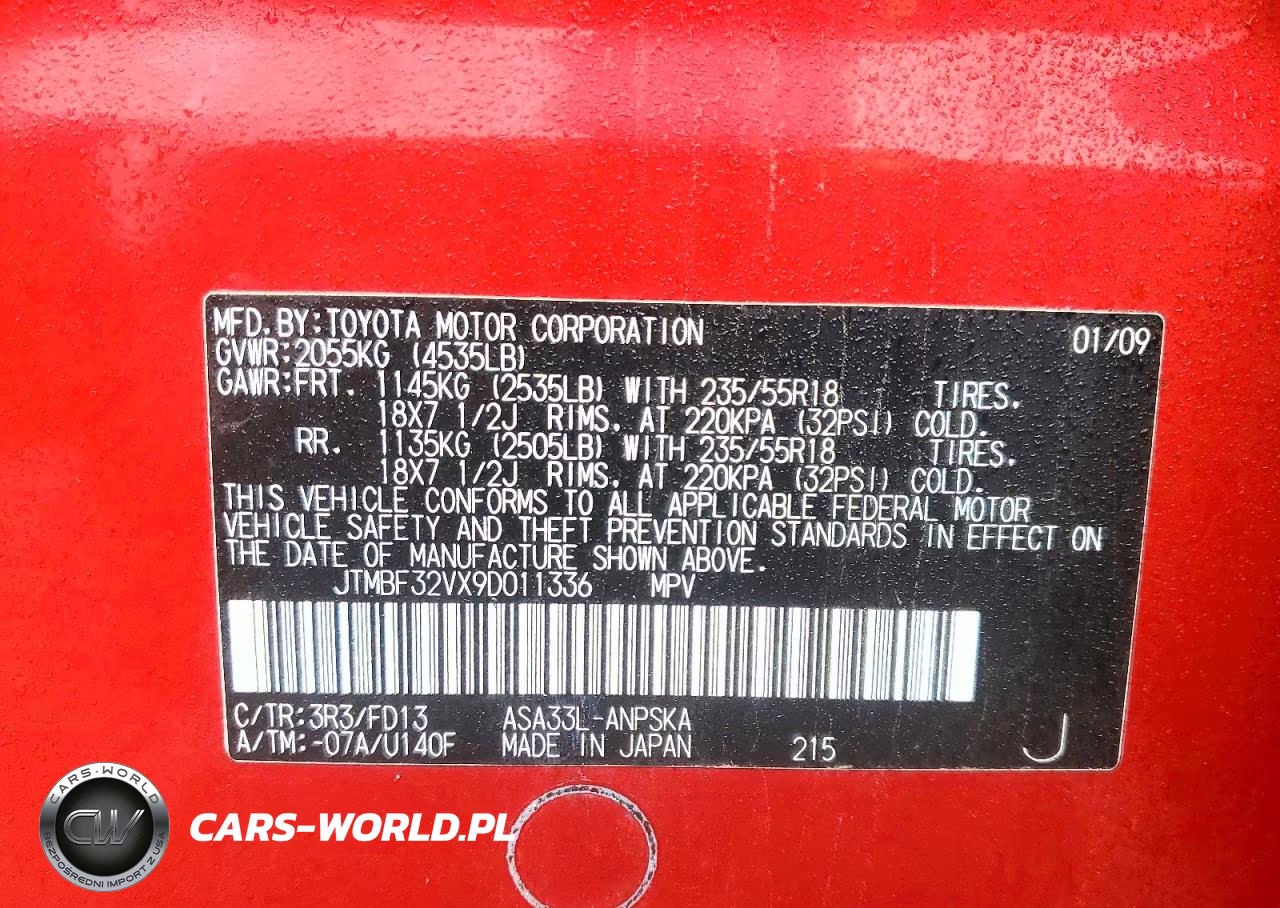 2009 Toyota Rav4 Sport VIN:JTMBF32VX9D011336 - 12