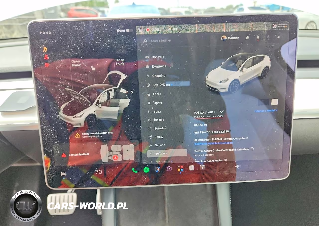 2022 Tesla Model Y VIN:7SAYGDEF4NF322736 - 9
