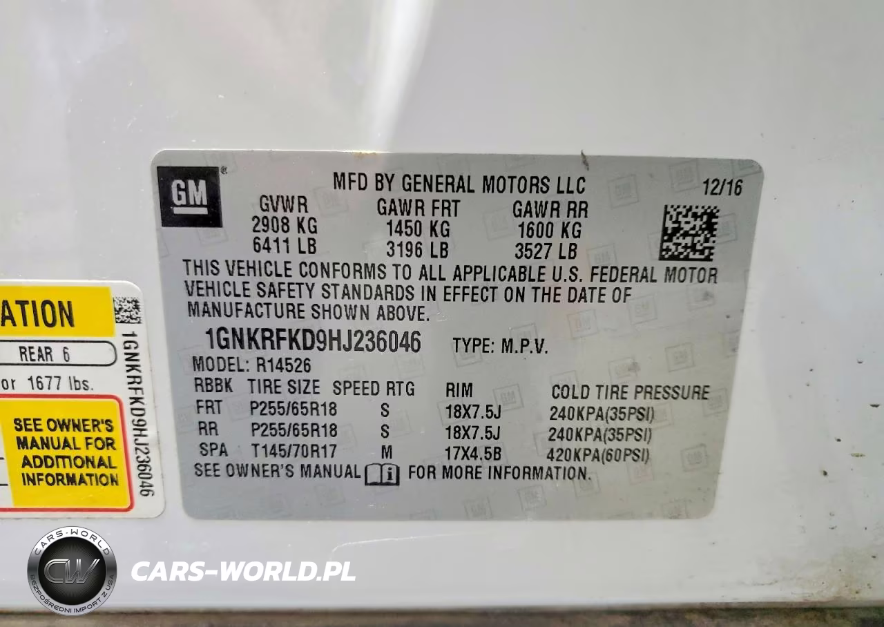 2017 Chevrolet Traverse Ls VIN:1GNKRFKD9HJ236046 - 13