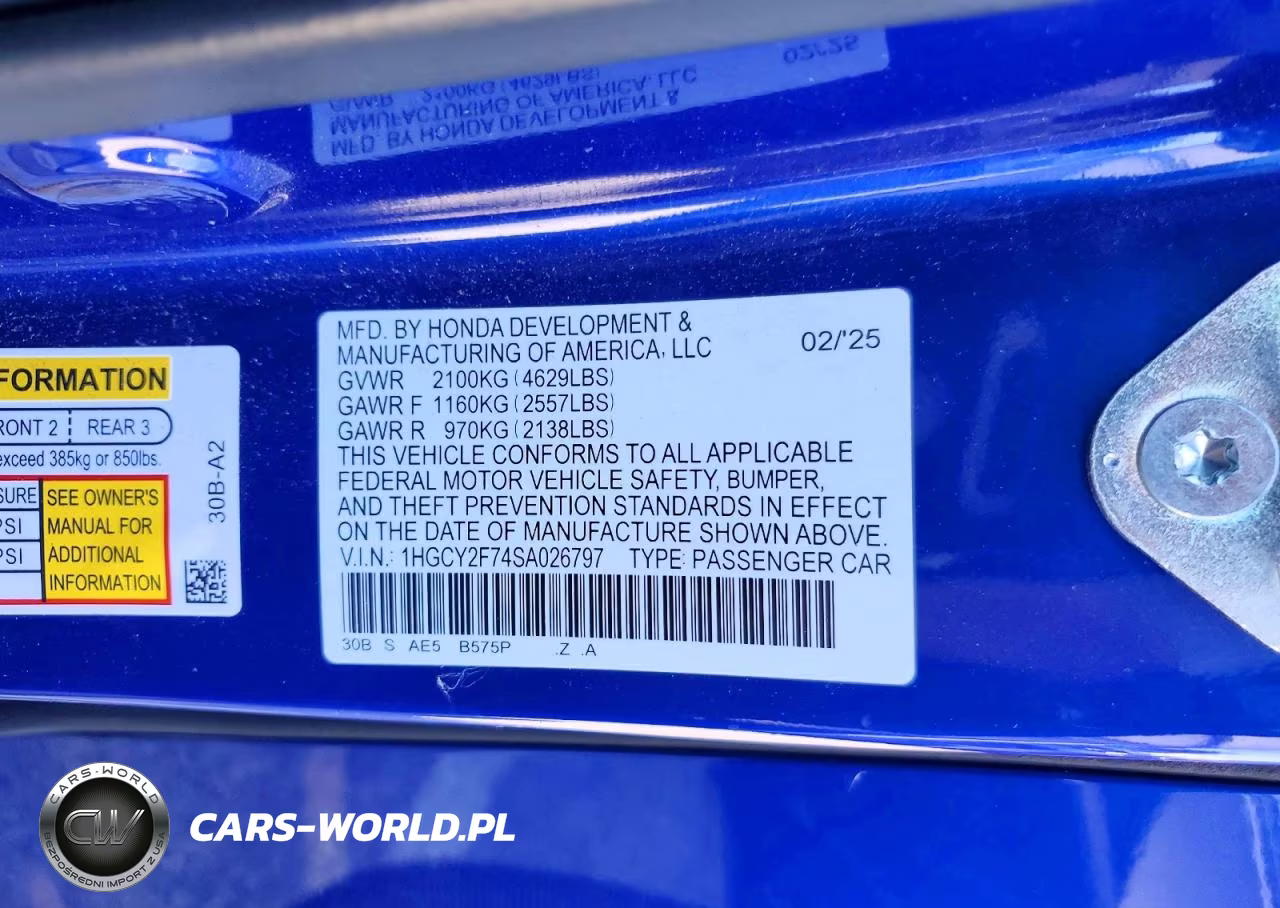 2025 Honda Accord Hybrid Sport-L VIN:1HGCY2F74SA026797 - 12