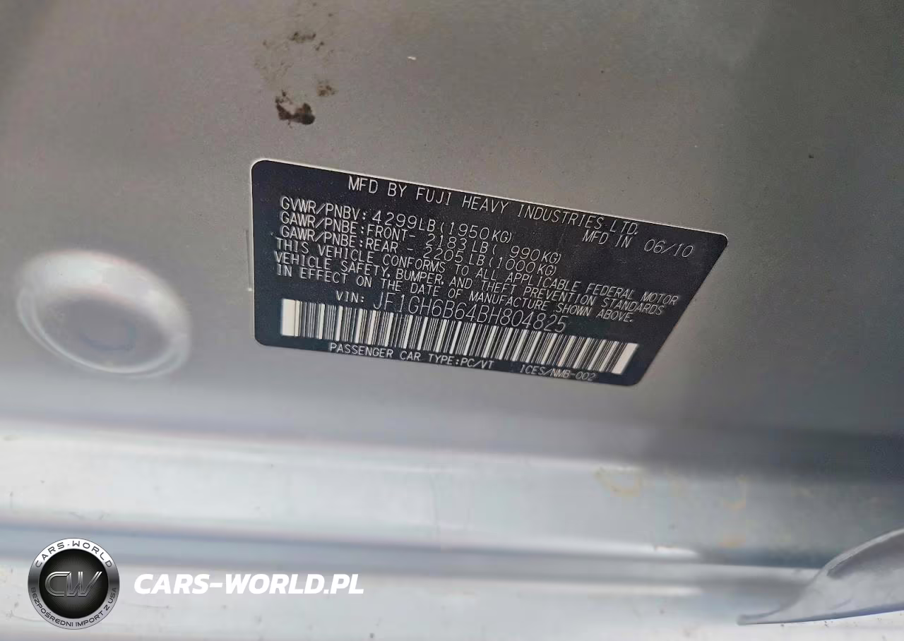2011 Subaru Impreza 2.5I Premium VIN:JF1GH6B64BH804825 - 12