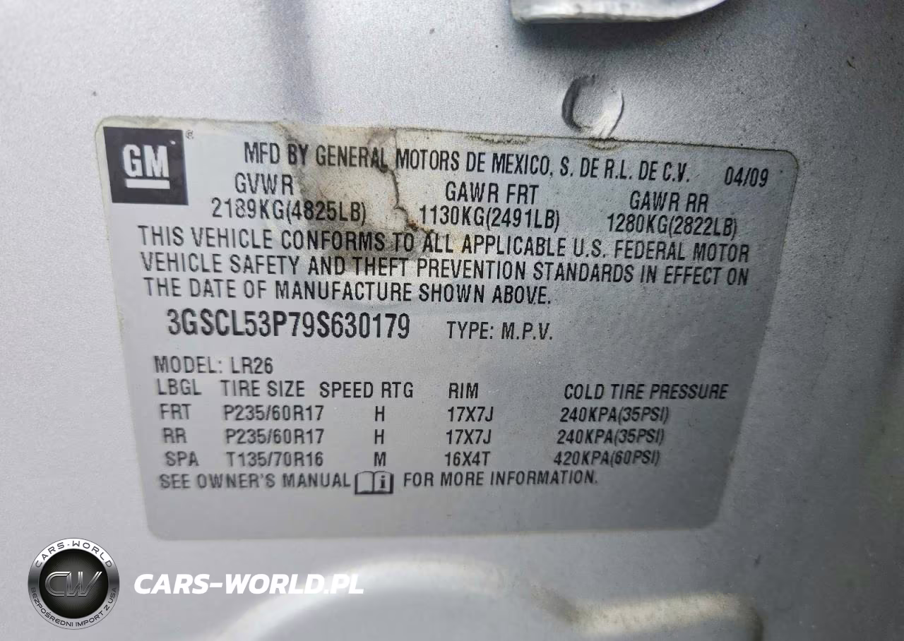 2009 Saturn Vue Xr VIN:3GSCL53P79S630179 - 13