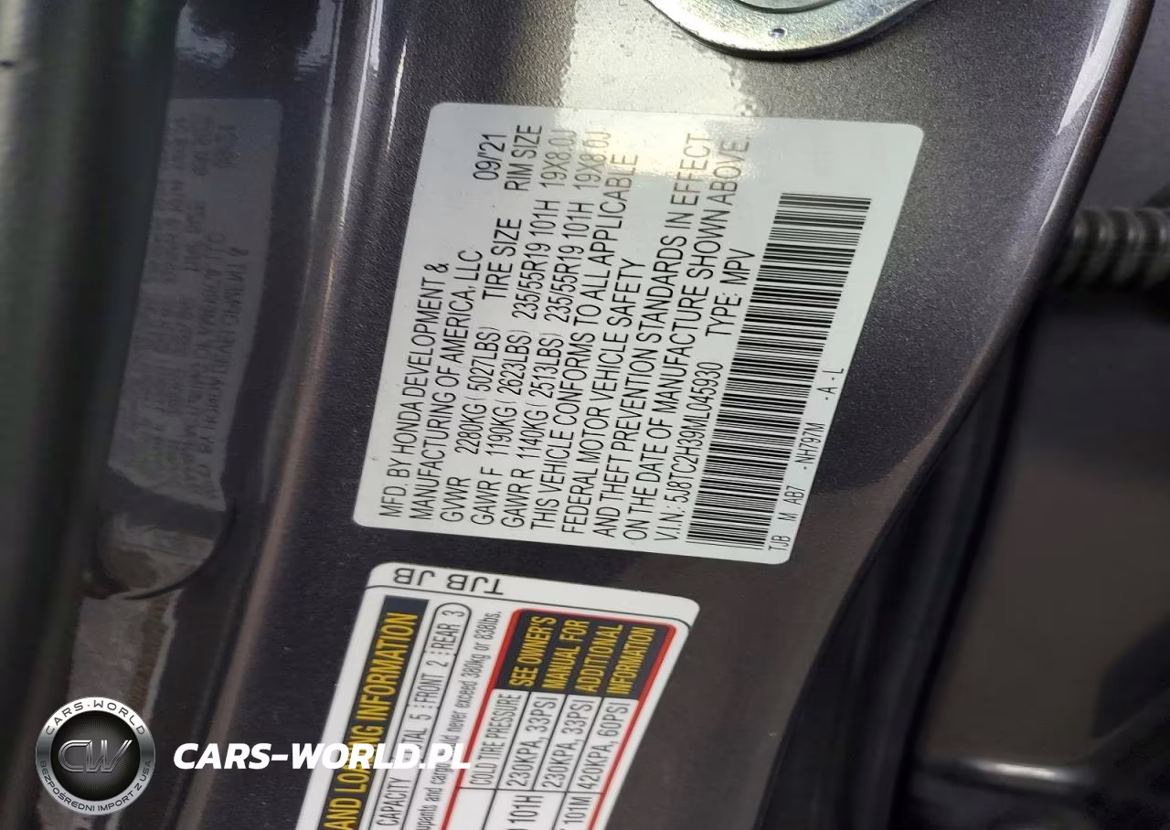 2021 Acura Rdx VIN:5J8TC2H39ML045930 - 14