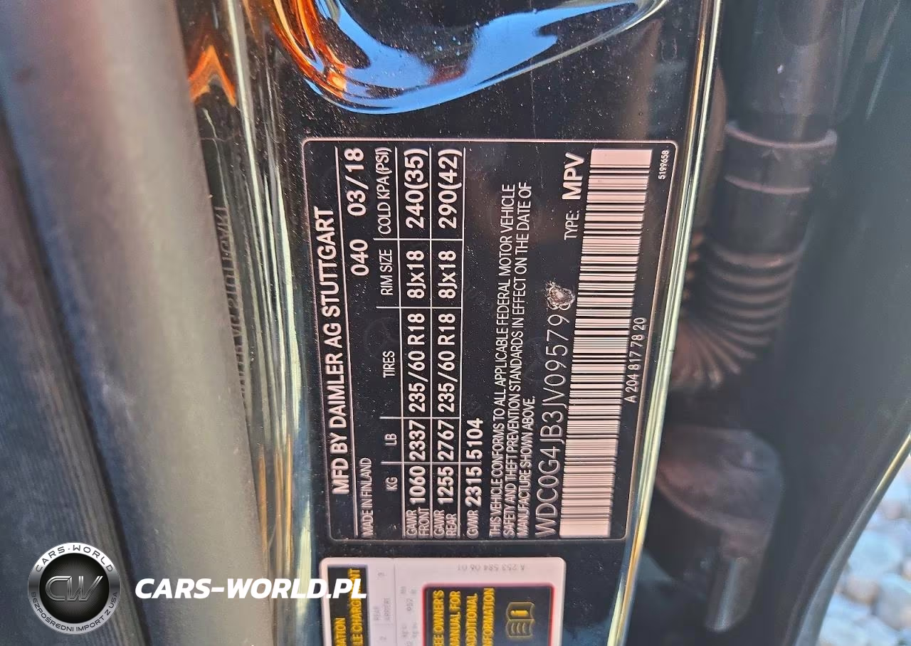 2018 Mercedes-Benz Glc 300 VIN:WDC0G4JB3JV095798 - 12