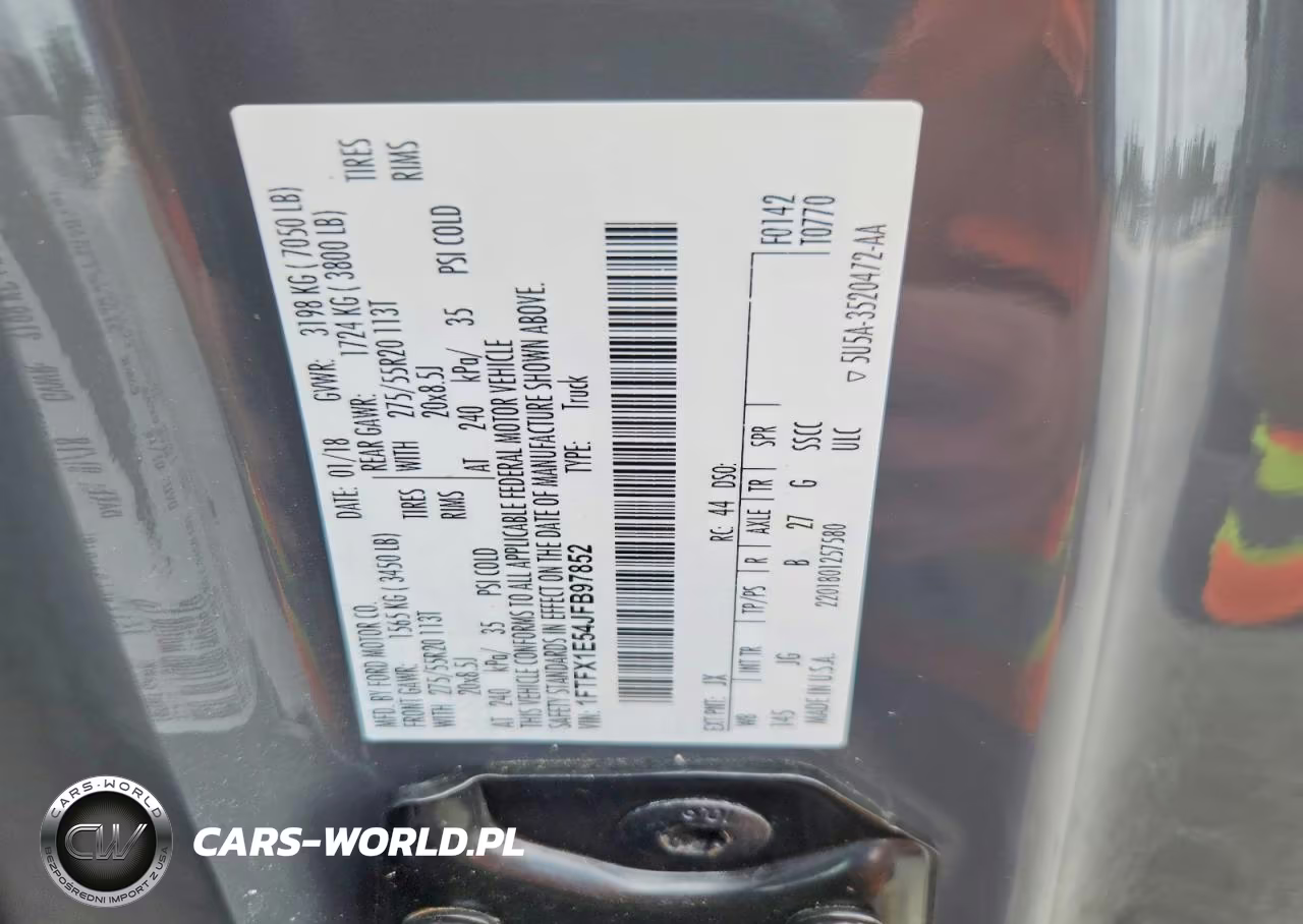 2018 Ford F150 Super Cab VIN:1FTFX1E54JFB97852 - 12