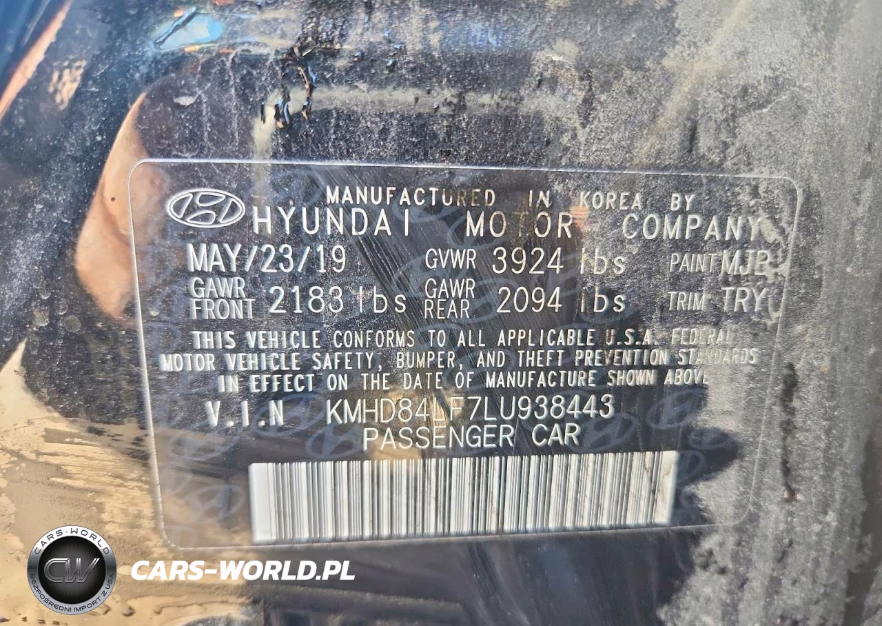 2020 Hyundai Elantra Sel VIN:KMHD84LF7LU938443 - 12