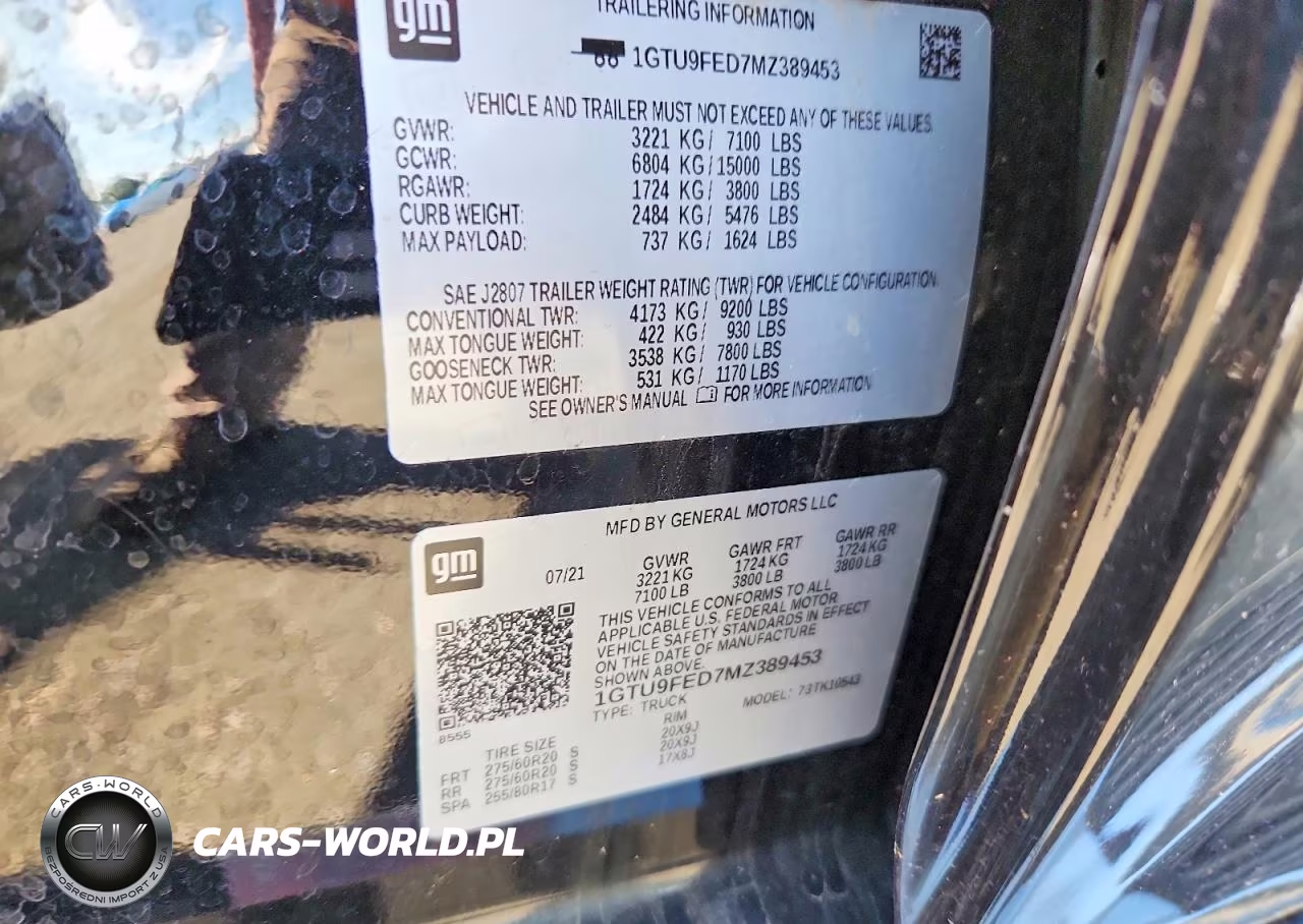 2021 GMC Sierra K1500 Denali VIN:1GTU9FED7MZ389453 - 12