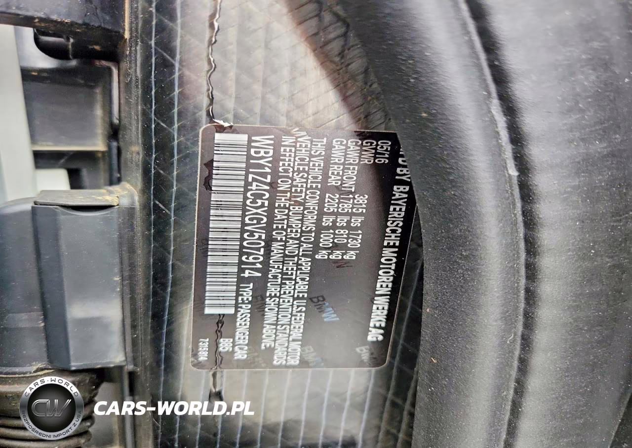 2016 BMW I3 Rex VIN:WBY1Z4C5XGV507914 - 12
