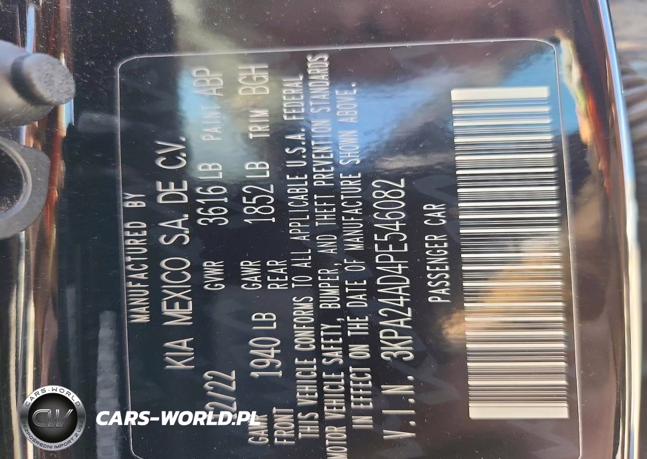 2023 Kia Rio S VIN:3KPA24AD4PE546082 - 12