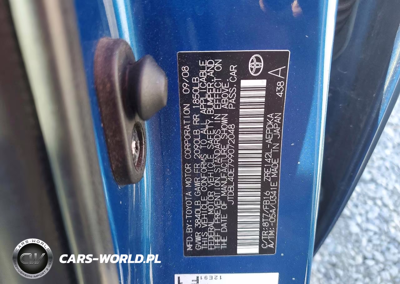 2009 Toyota Corolla Le VIN:JTDBL40E799072048 - 12
