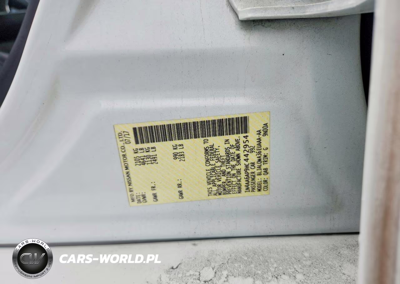 2017 Nissan Maxima 3.5 S VIN:1N4AA6AP9HC442954 - 12