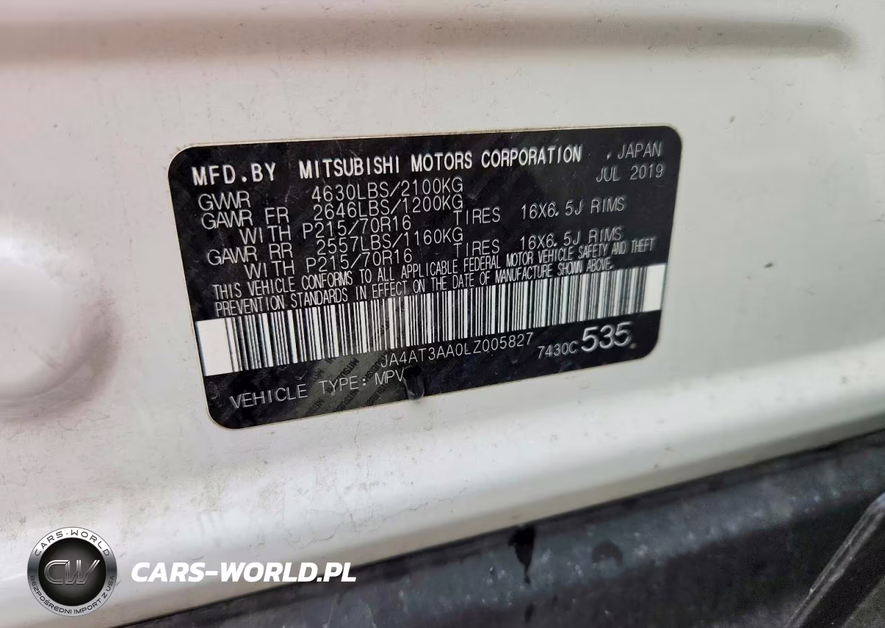 2020 Mitsubishi Eclipse Cross Es VIN:JA4AT3AA0LZ005827 - 12