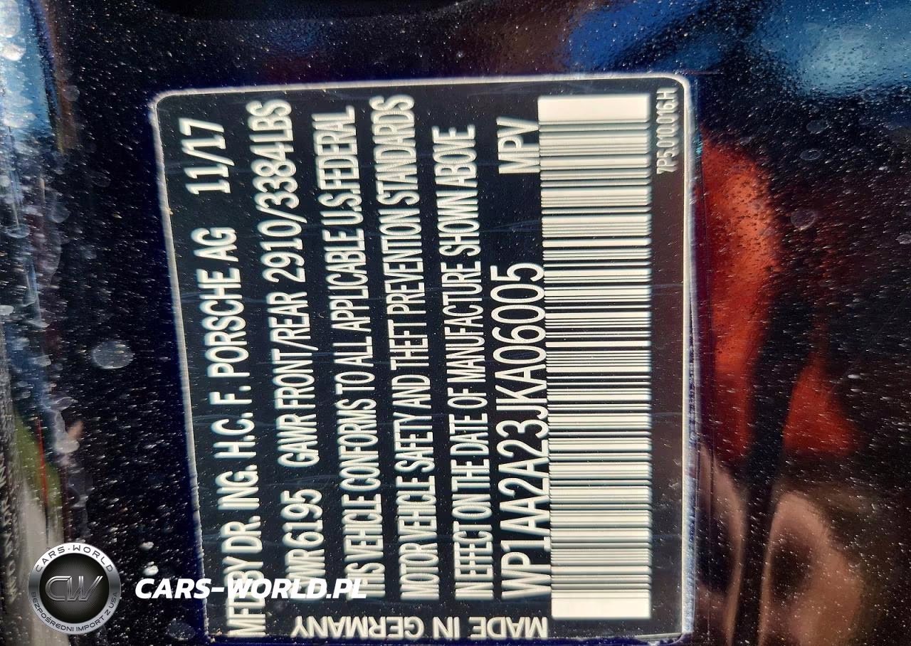 2018 Porsche Cayenne VIN:WP1AA2A23JKA06005 - 13