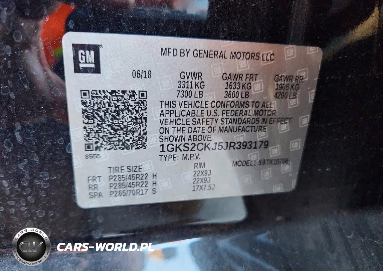 2018 GMC Yukon Denali VIN:1GKS2CKJ5JR393179 - 14