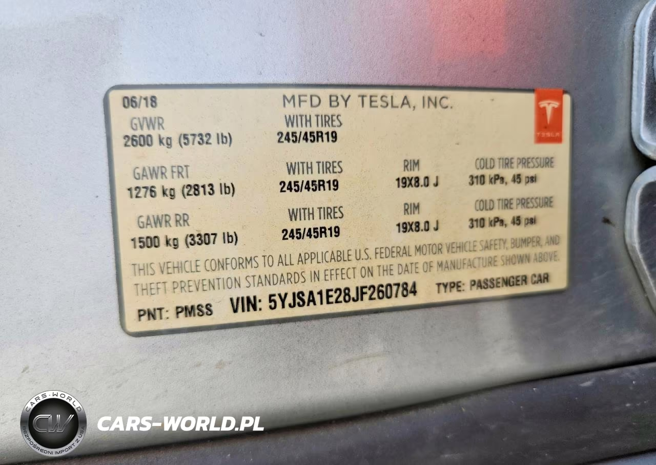 2018 Tesla Model S VIN:5YJSA1E28JF260784 - 13