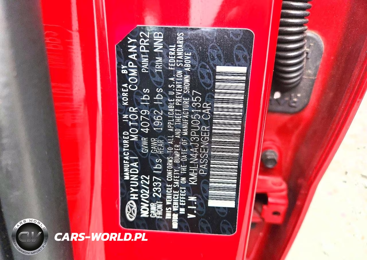 2023 Hyundai Elantra Limited VIN:KMHLN4AJ3PU051357 - 12