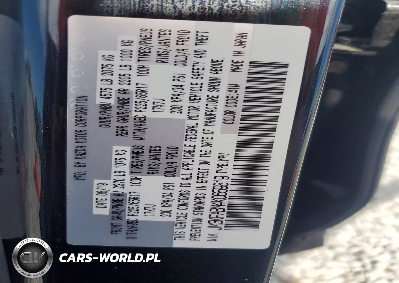 2019 Mazda Cx-5 Sport VIN:JM3KFABM4K0659819 - 13