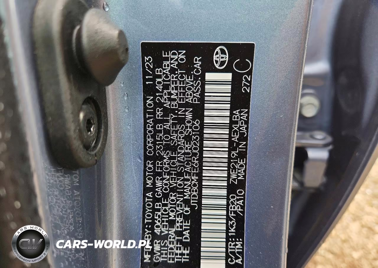 2024 Toyota Corolla Hybrid Le VIN:JTDBCMFE6RJ023106 - 12