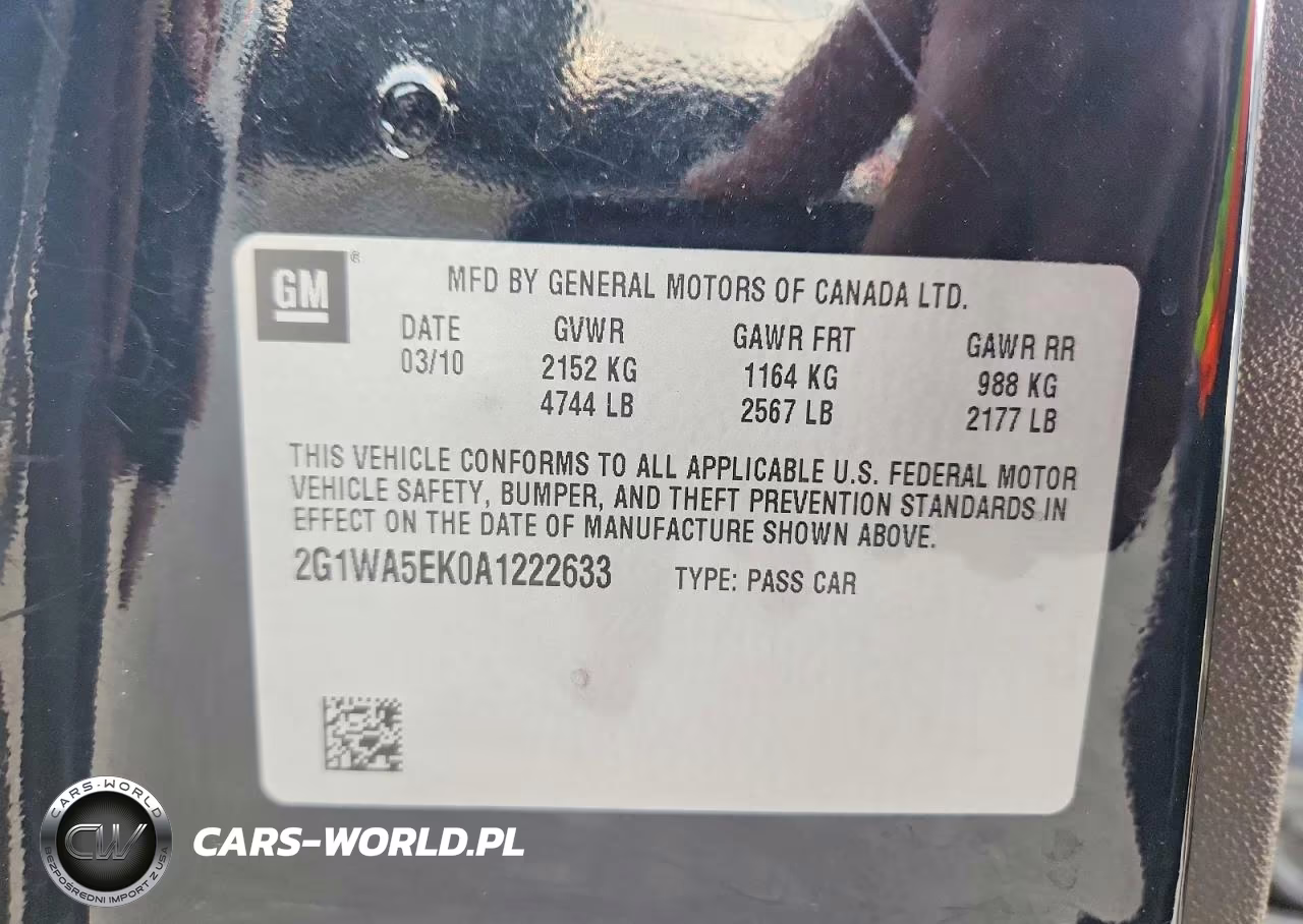 2010 Chevrolet Impala Ls VIN:2G1WA5EK0A1222633 - 12