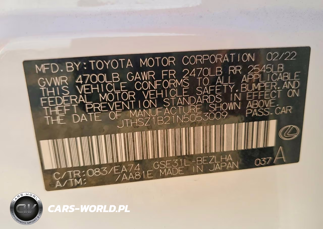 2022 Lexus Is 350 F Sport VIN:JTHSZ1B21N5053009 - 13