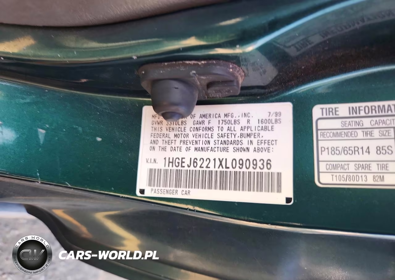 1999 Honda Civic Dx VIN:1HGEJ6221XL090936 - 12