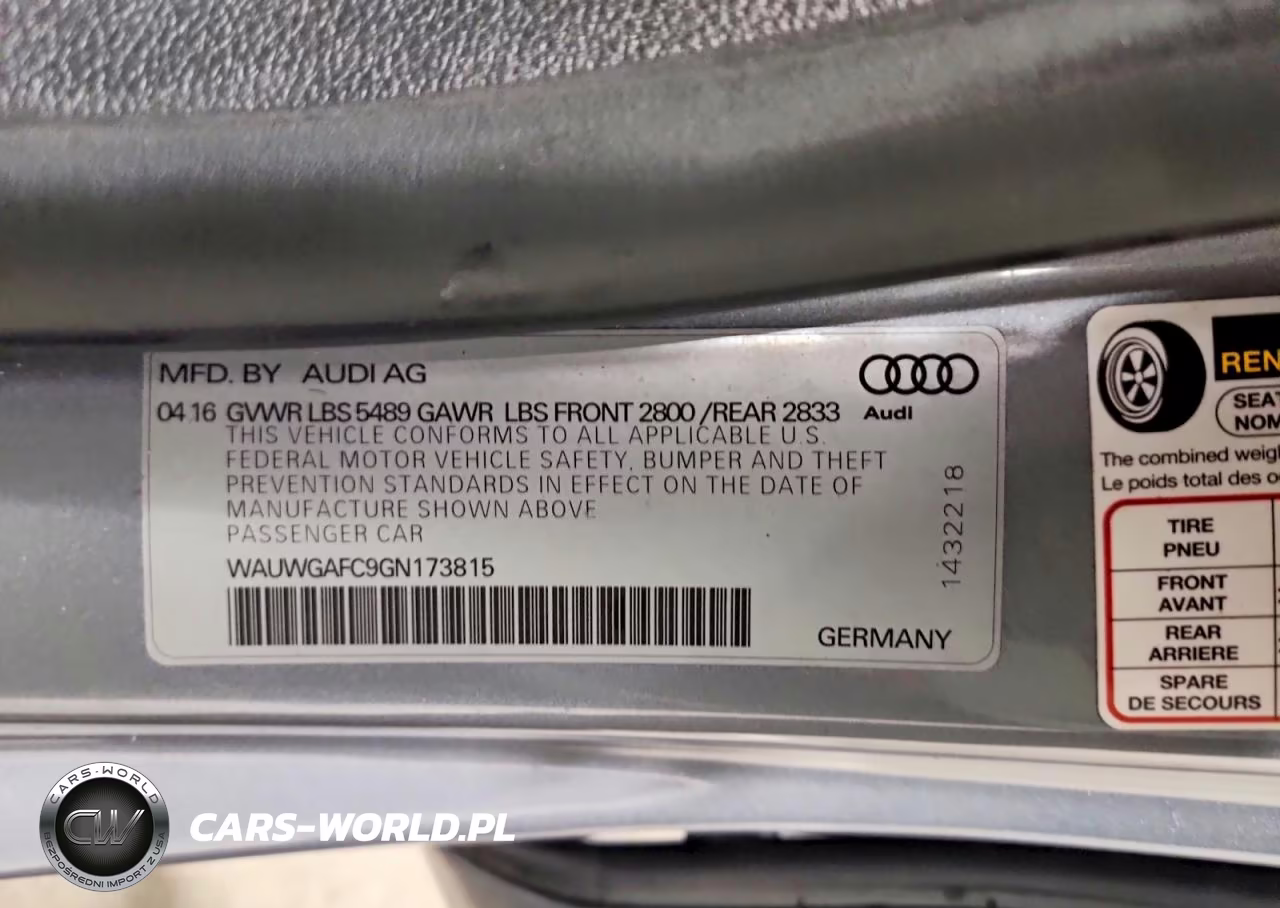 2016 Audi A7 Premium Plus VIN:WAUWGAFC9GN173815 - 12