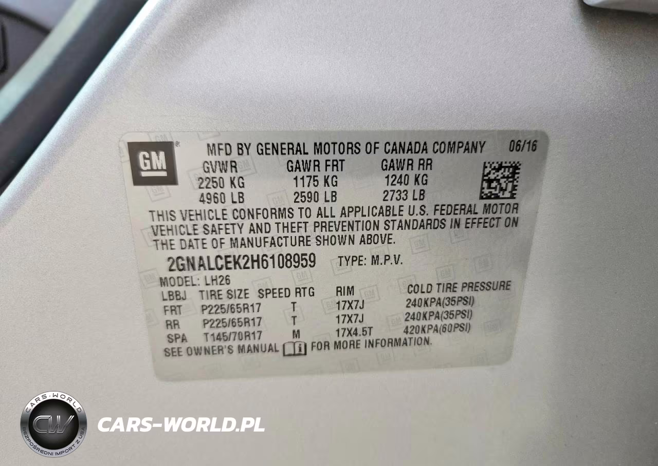 2017 Chevrolet Equinox Lt VIN:2GNALCEK2H6108959 - 12