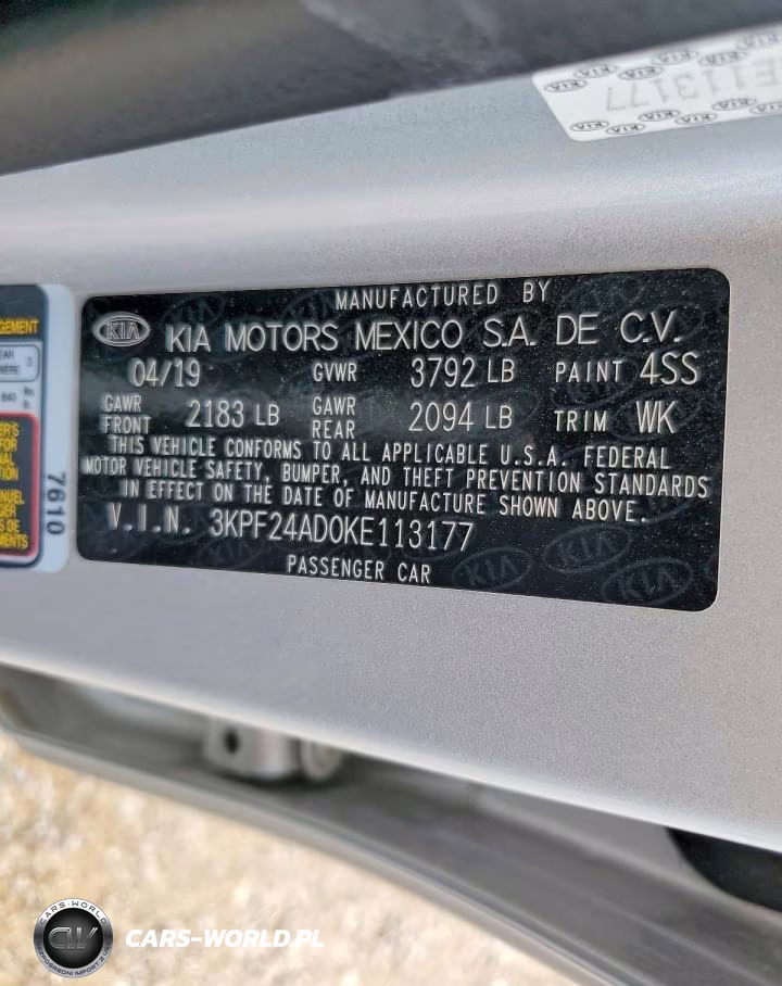 2019 Kia Forte Lxs VIN:3KPF24AD0KE113177 - 12