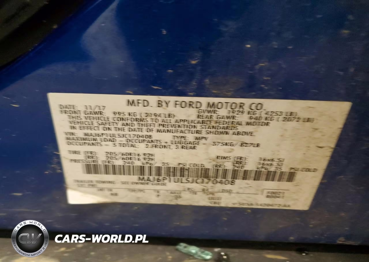 2018 Ford Ecosport Se VIN:MAJ6P1UL5JC170408 - 13