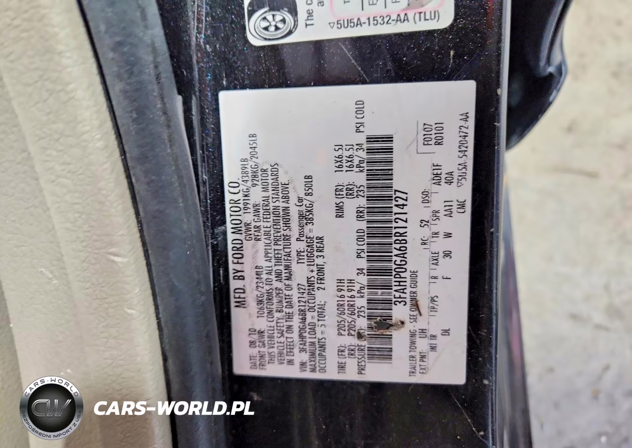 2011 Ford Fusion S VIN:3FAHP0GA6BR121427 - 13