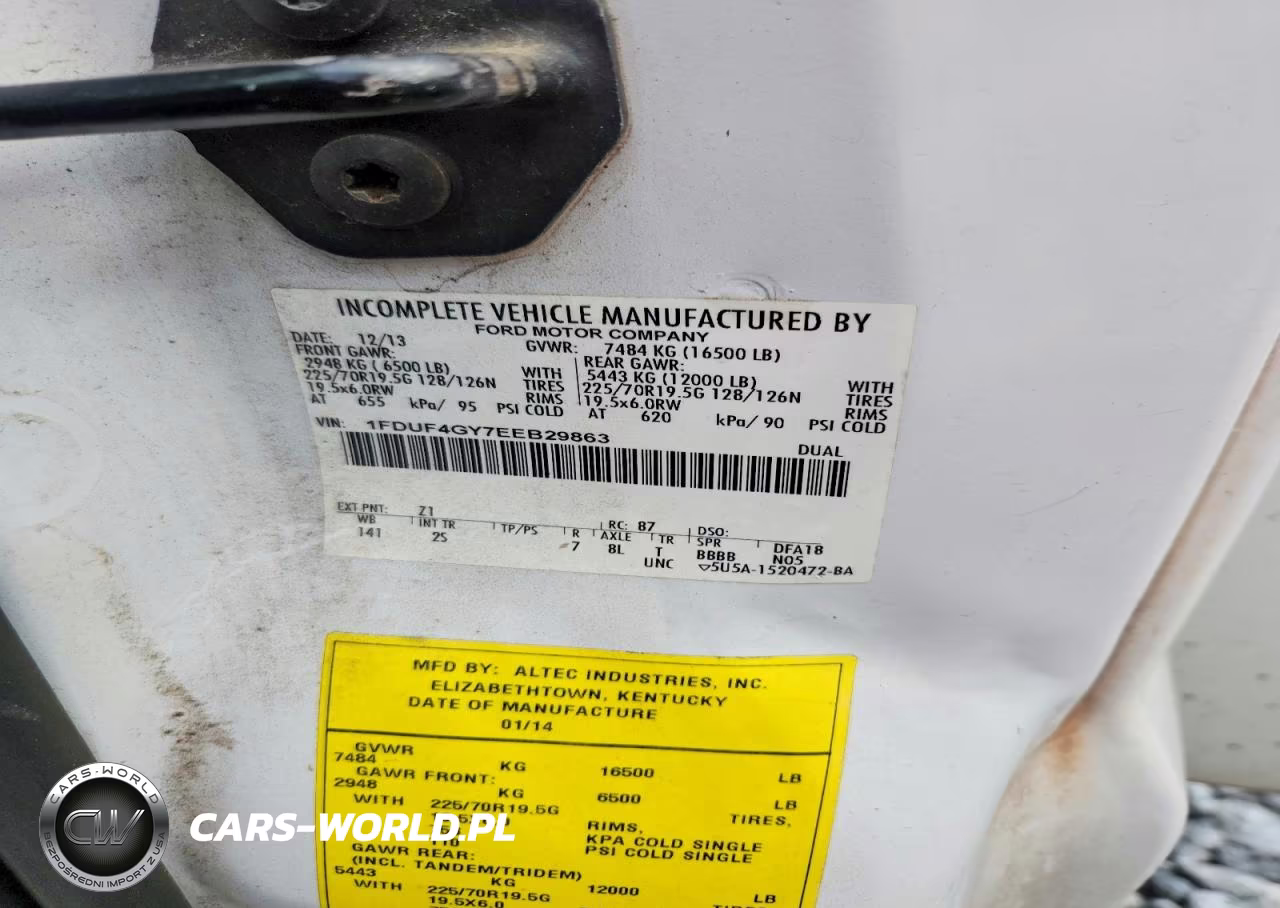 2014 Ford F450 Super Duty VIN:1FDUF4GY7EEB29863 - 13