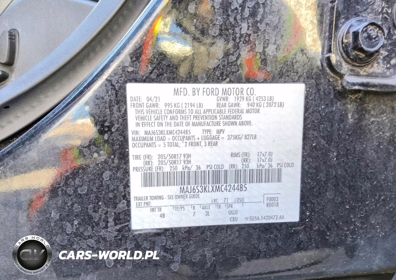 2021 Ford Ecosport Titanium VIN:MAJ6S3KLXMC424485 - 12