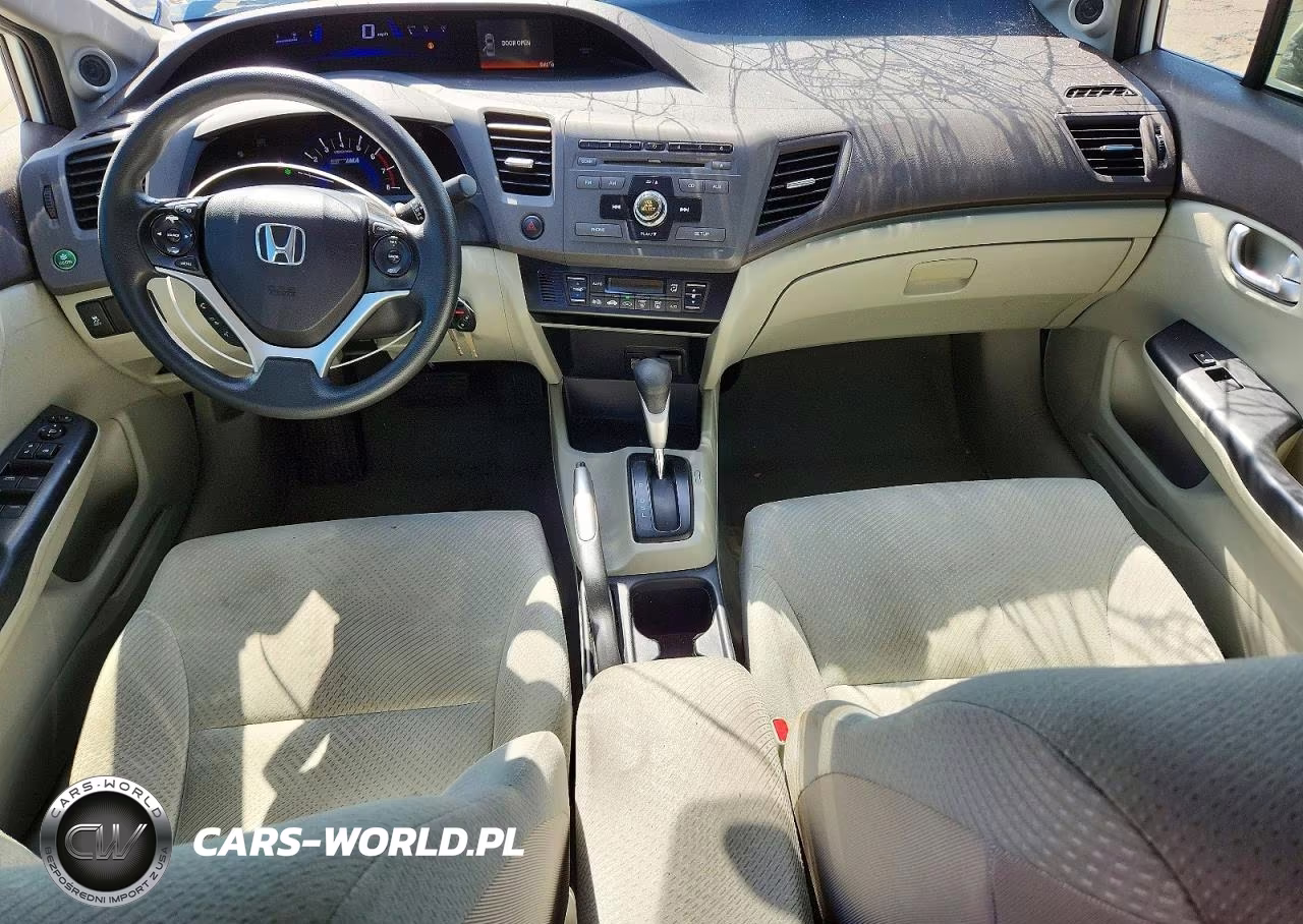 2012 Honda Civic Hybrid VIN:JHMFB4F23CS008654 - 8