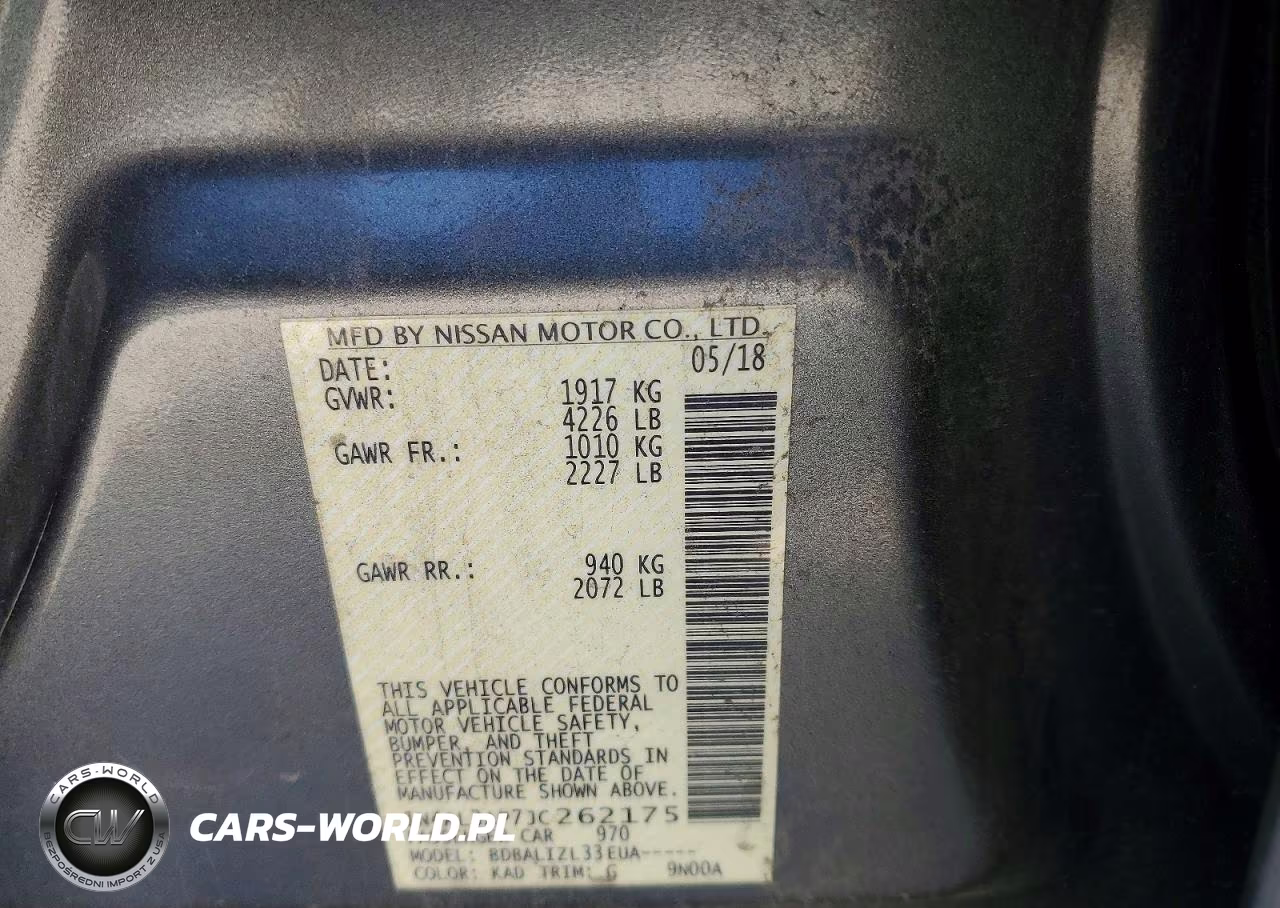 2018 Nissan Altima 2.5 Sv VIN:1N4AL3AP7JC262175 - 12